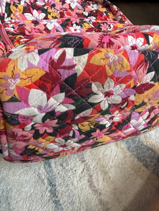 Vera Bradley Campus Backpack and Crossbody Lunchbox Pink Floral Pattern main image 10